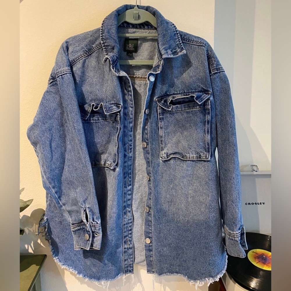 Wild Fable Denim Jean Shirt/Jacket from Target an oversized Small.